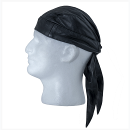 Diamond Plate™ Solid Genuine Leather Skull Cap