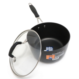 3 Qt Sauce Pan With Lid - Black