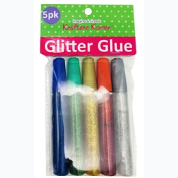 Five Pack Glitter Glue