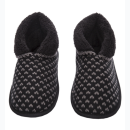 Men's Premium Knit Short Boot Slipper